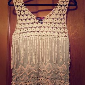 Say What? fringe tank